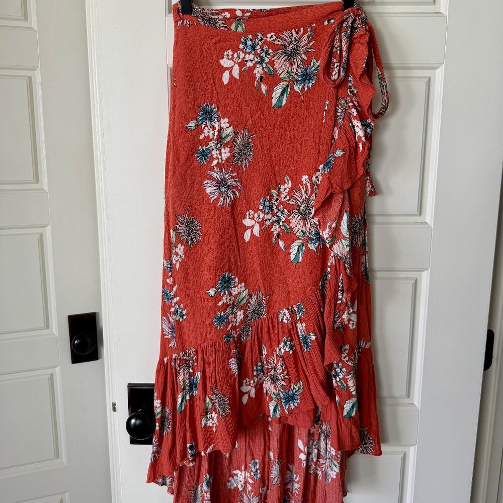 Floral Wrap Skirt